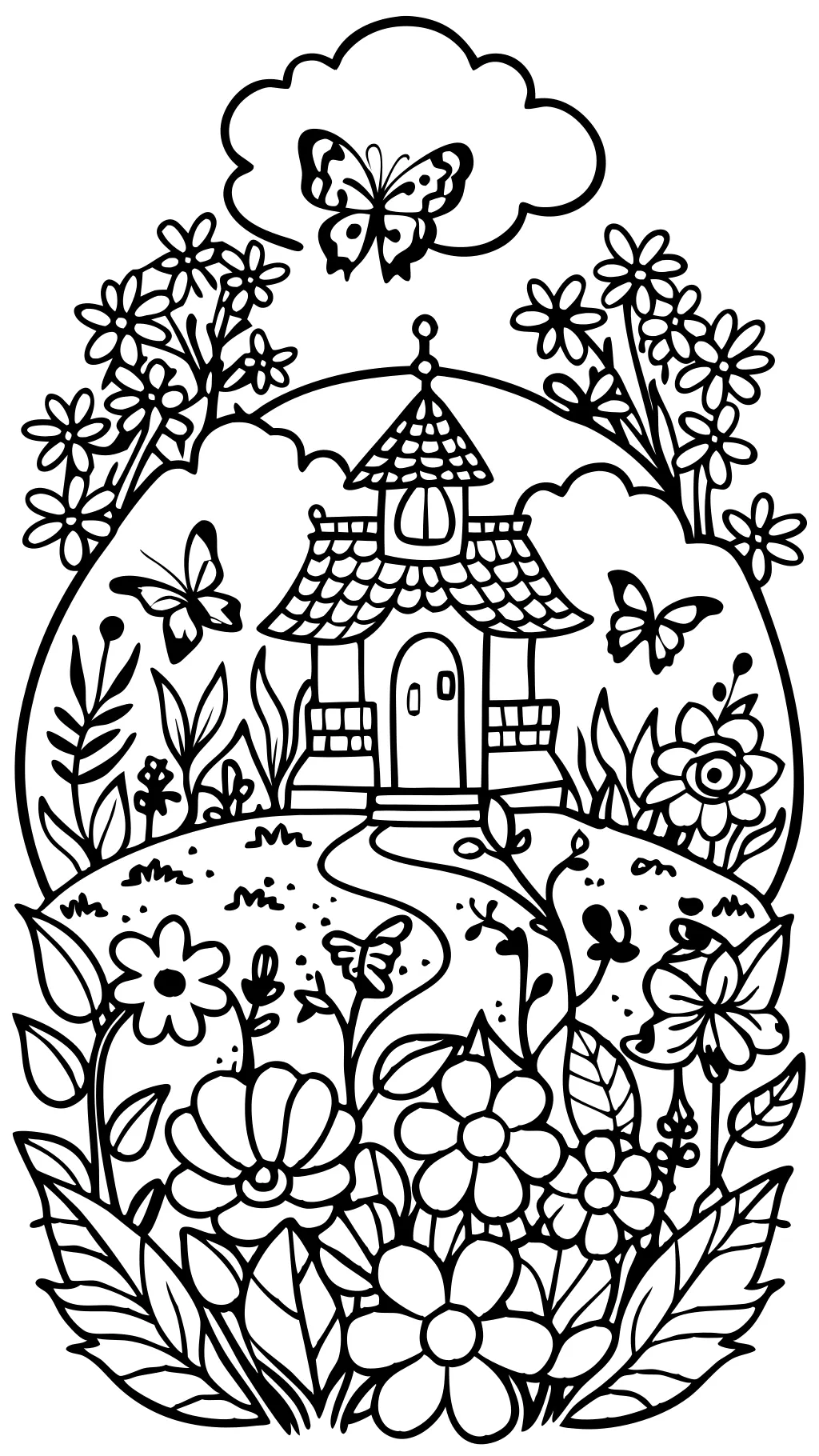 adult coloring pages spring